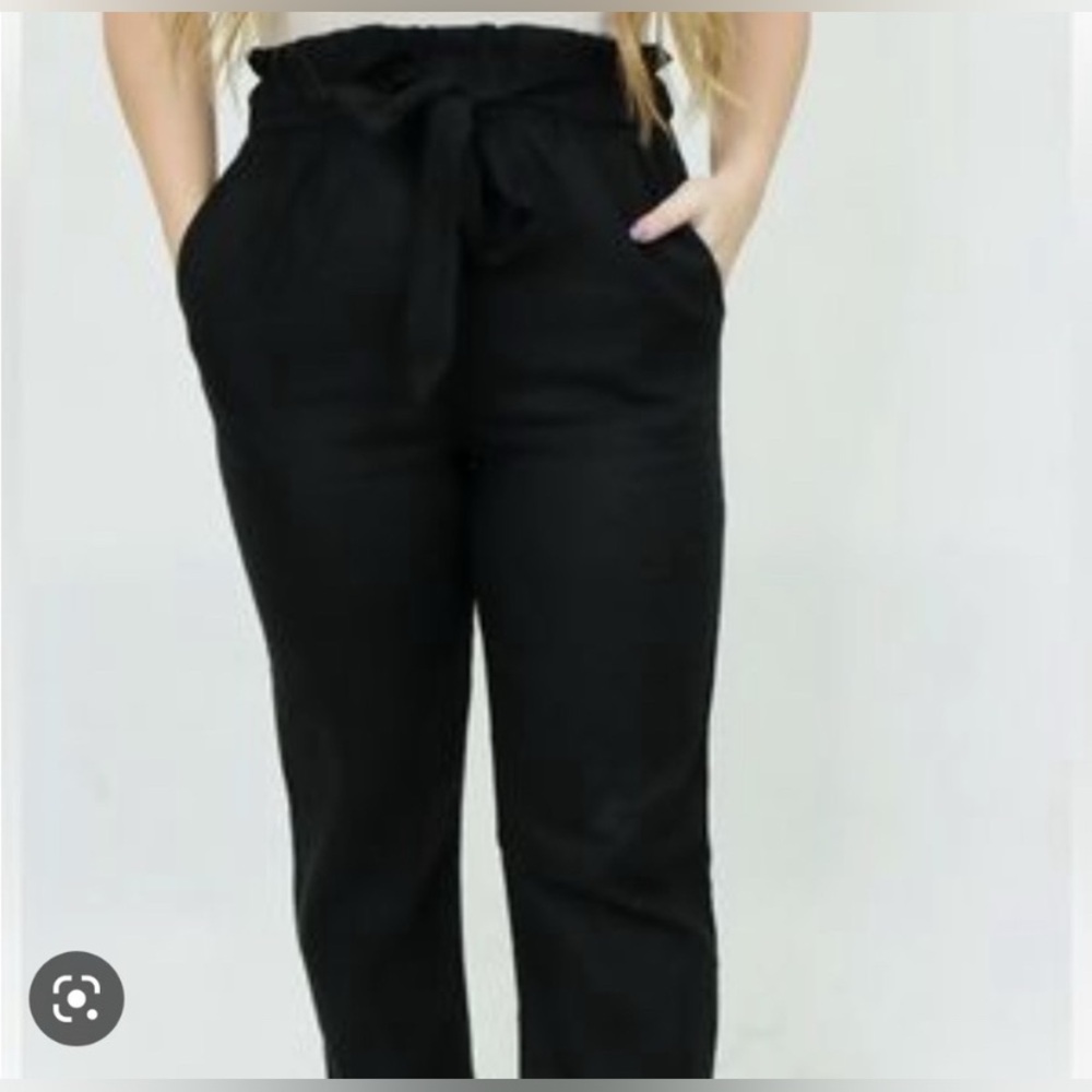 Crosby by Mollie Burch black paper bag pants S